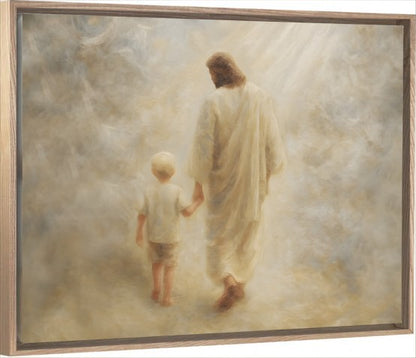 Safe Haven, Blonde Hair Boy - Canvas