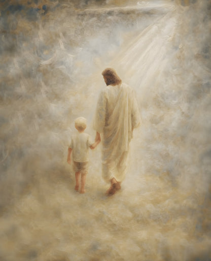 Safe Haven, Blonde Hair Boy - Canvas