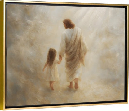 Safe Haven, Brunette Hair Girl - Canvas