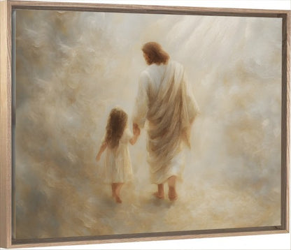 Safe Haven, Brunette Hair Girl - Canvas