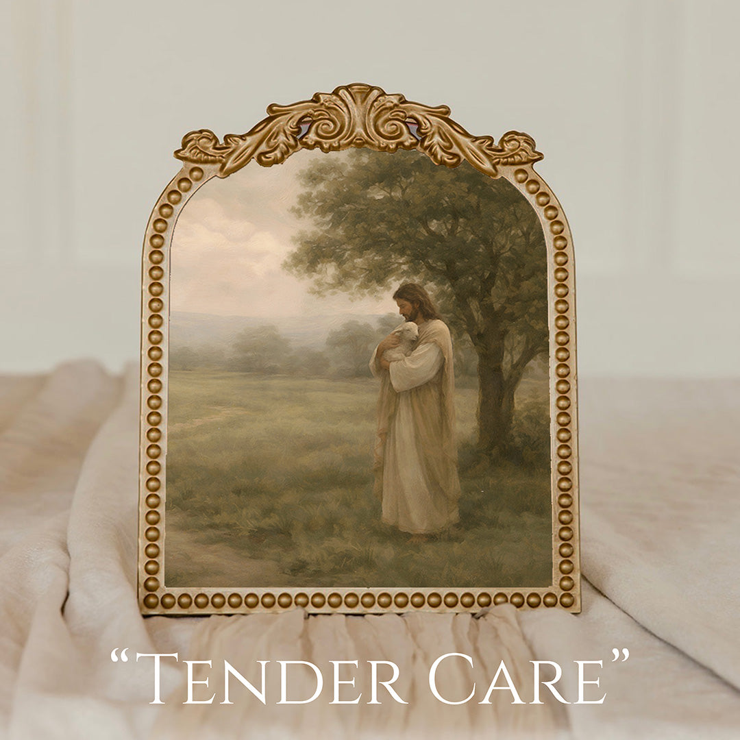 Medium Vintage Floral Gold Frame -  9.5x11