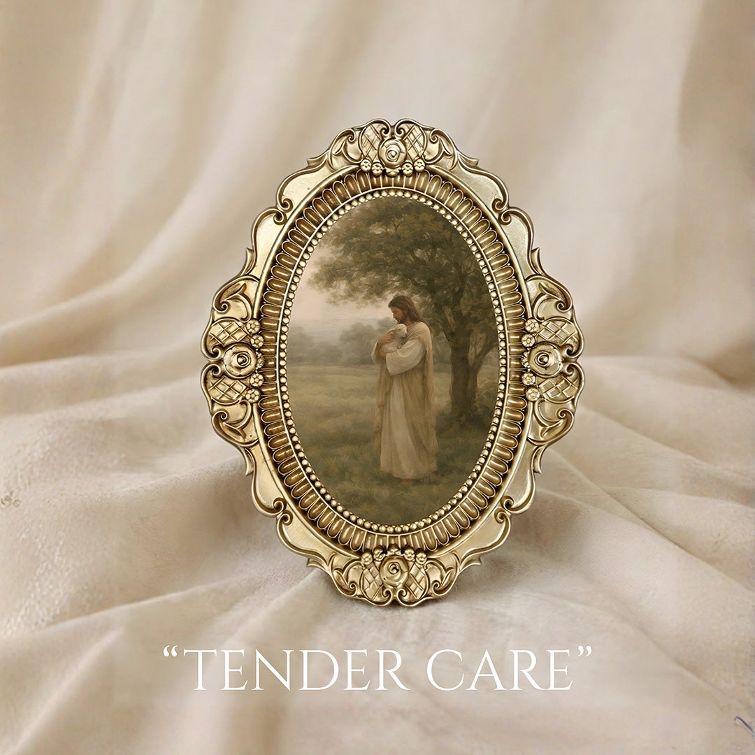 The Keepsake Oval Frame 7.5x9.5 – Vintage Gold Picture Frame