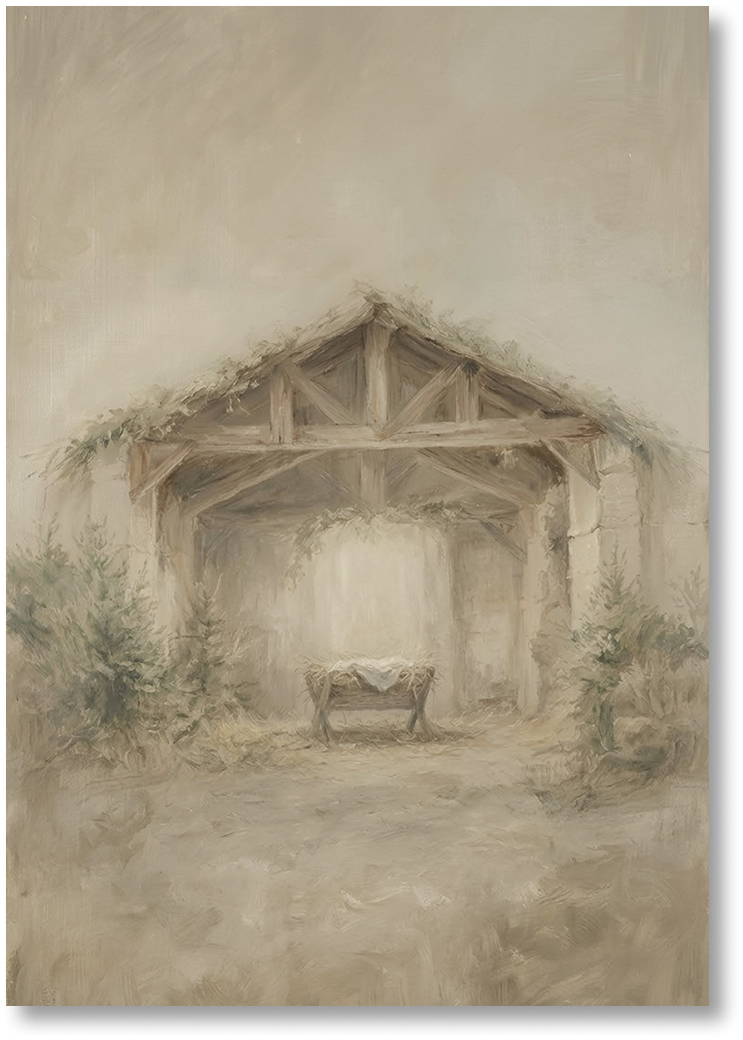 The Humble Manger - Print