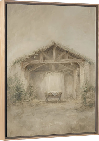 The Humble Manger - Canvas