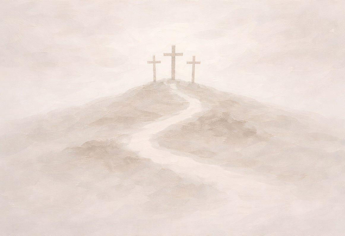 The Weight of Love - Christ-Centered Wall Art