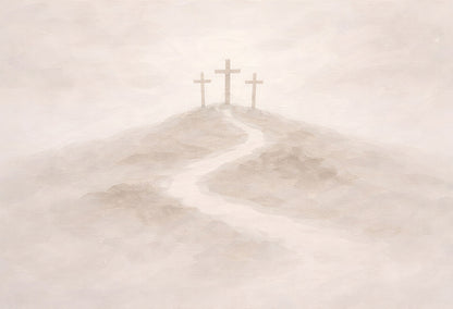 The Weight of Love - Christ-Centered Wall Art