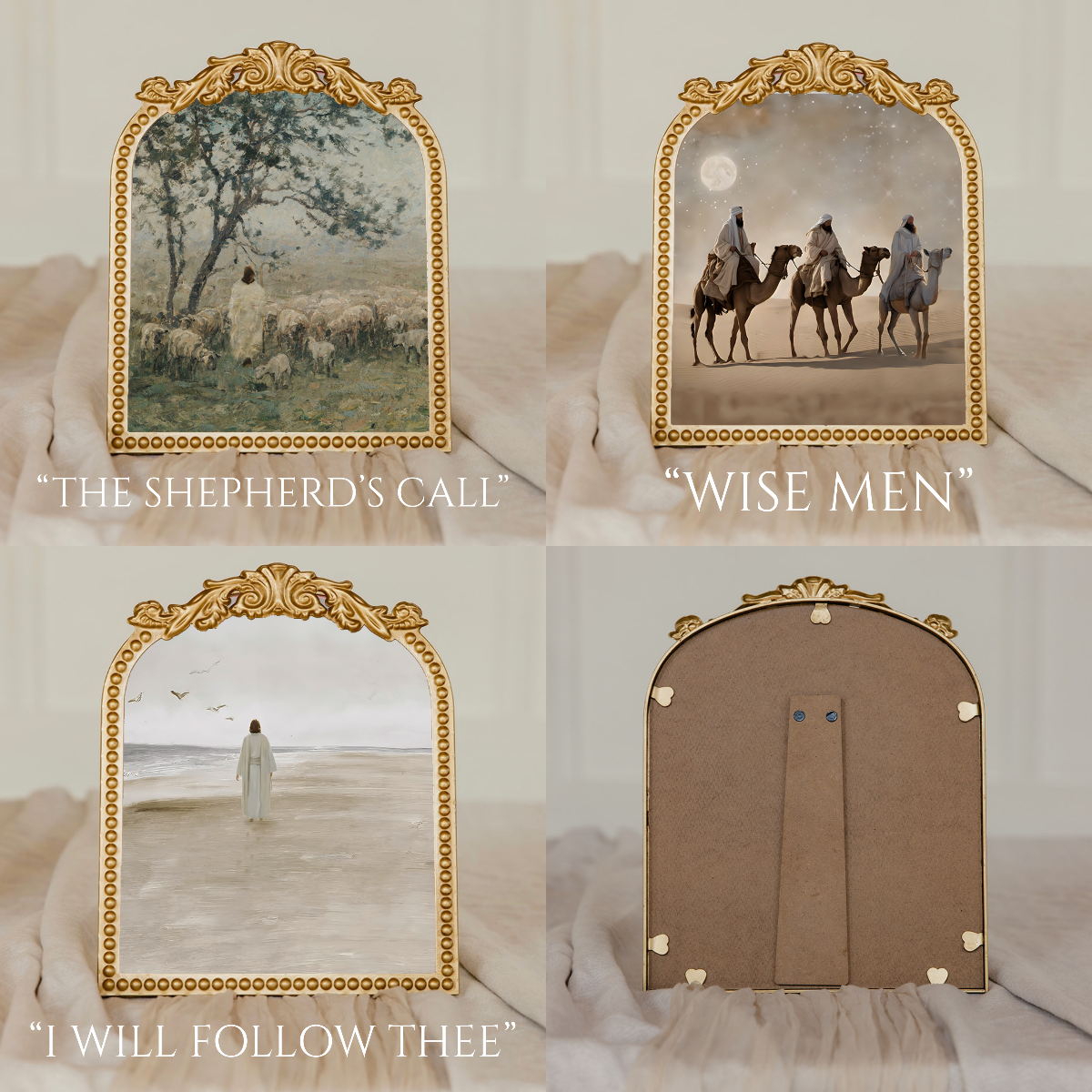 vintage floral frame print options