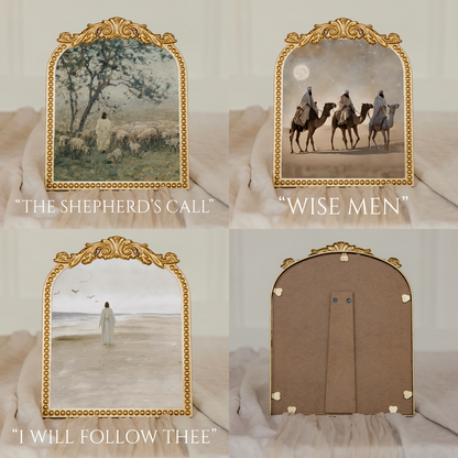 vintage floral frame print options