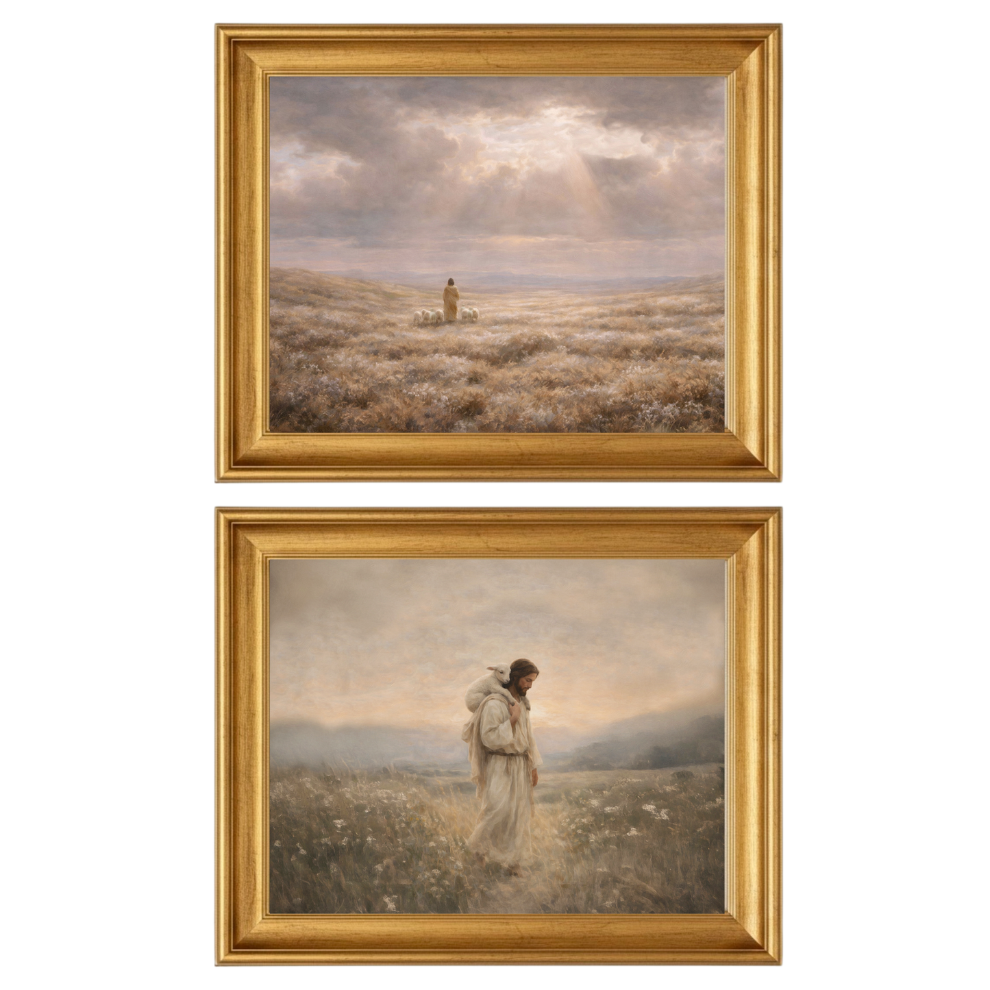 Set of 2 Framed Prints | Open Heavens & Along the Narrow Path