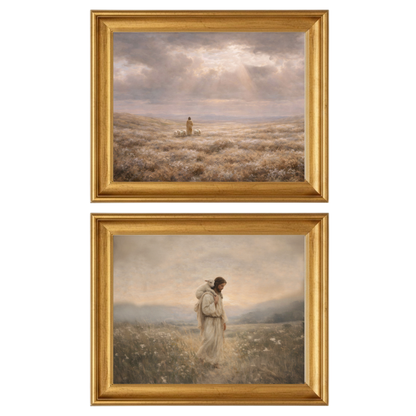Set of 2 Framed Prints | Open Heavens & Along the Narrow Path