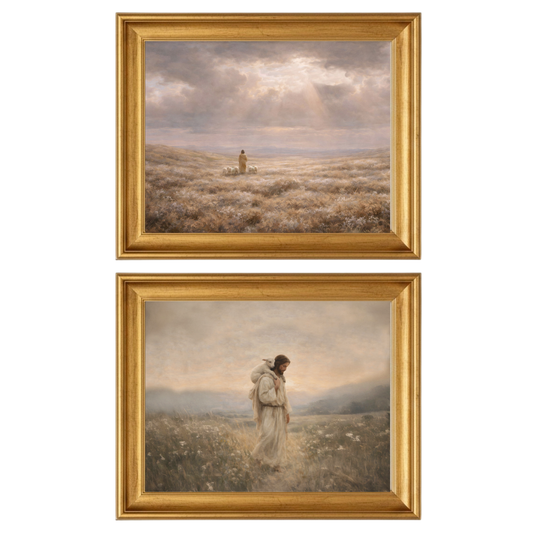 Set of 2 Framed Prints | Open Heavens & Along the Narrow Path