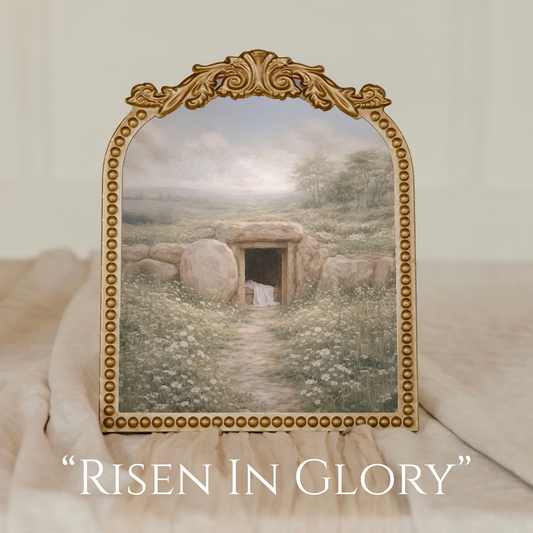 Medium Vintage Floral Gold Frame -  9.5x11